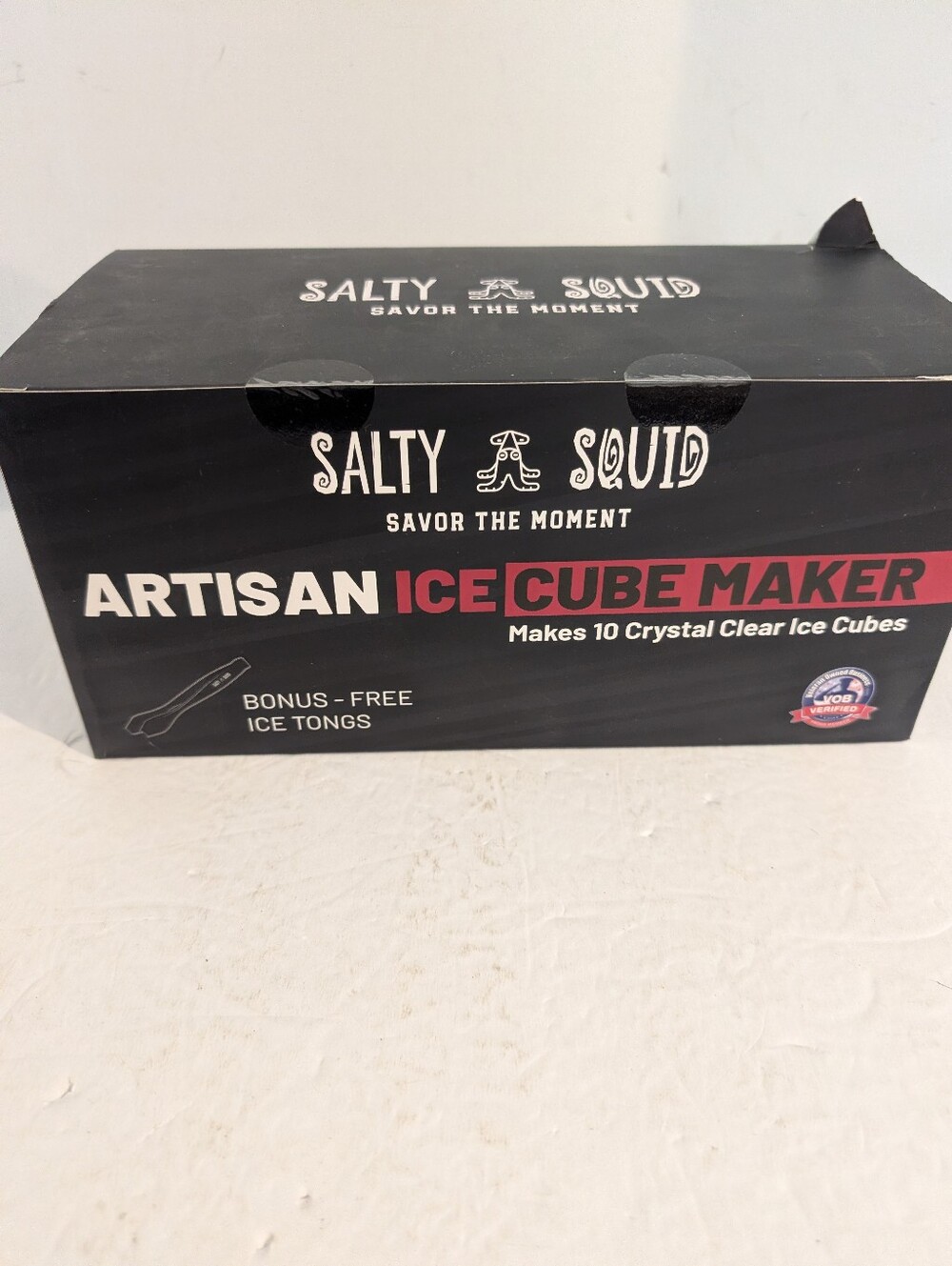 Salty Squid Artisan Ice Cube Maker Crystal Clear Ice Cubes